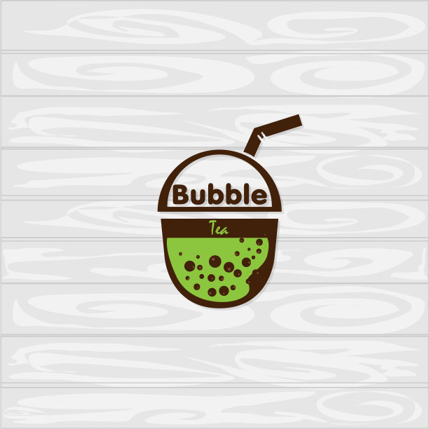 泡泡茶标志图标图形图片下载