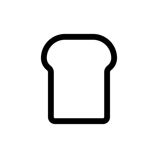 面包图标，食物矢量插图图片下载