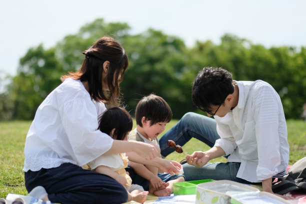 家庭在野餐图片下载