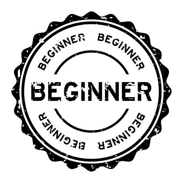 垃圾黑初学者字圆形橡胶印章印章上的白色背景图片下载