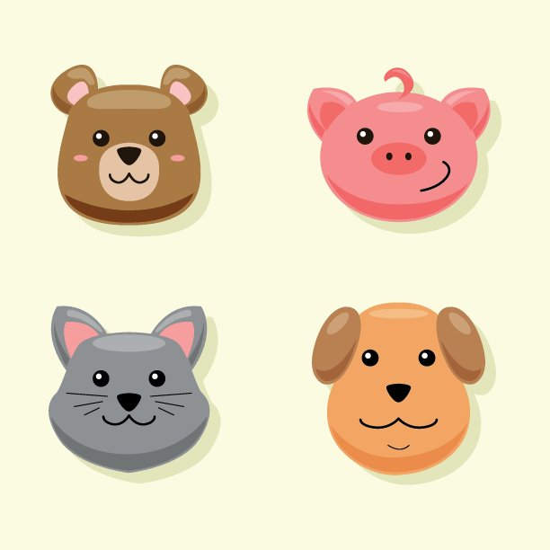 可爱的动物表情图片下载