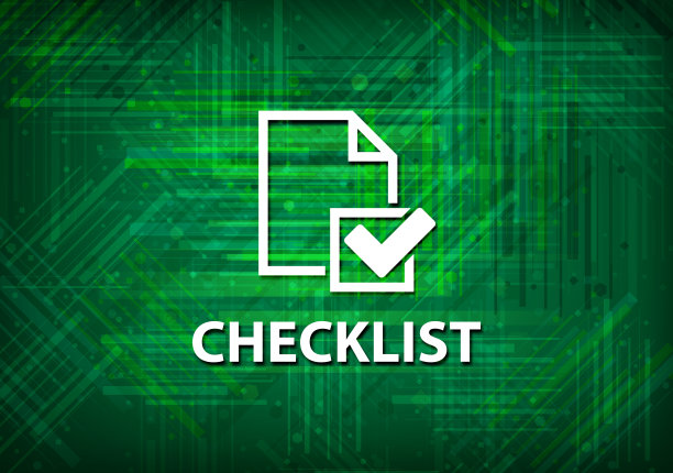 检查表绿色背景图片下载