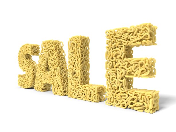面条形状的面条文本。用来烹饪的卷意大利面。三维演示图片下载