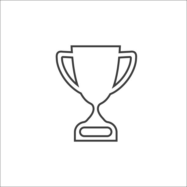 奖杯、奖杯线条图标图片下载