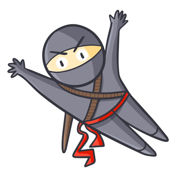 忍者像苍蝇一样跳跃图片下载