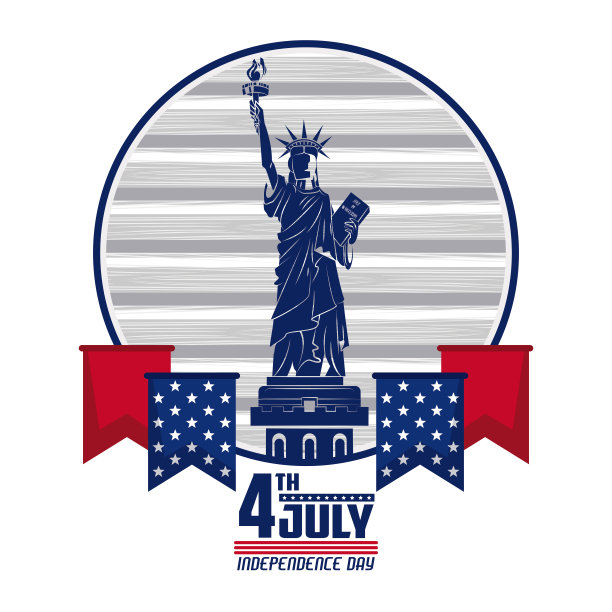 美国独立日卡片图片下载
