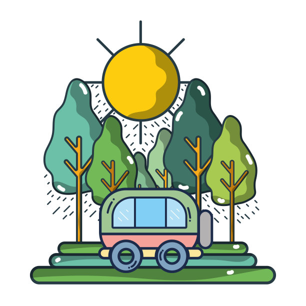 旅游和夏季动画片图片下载