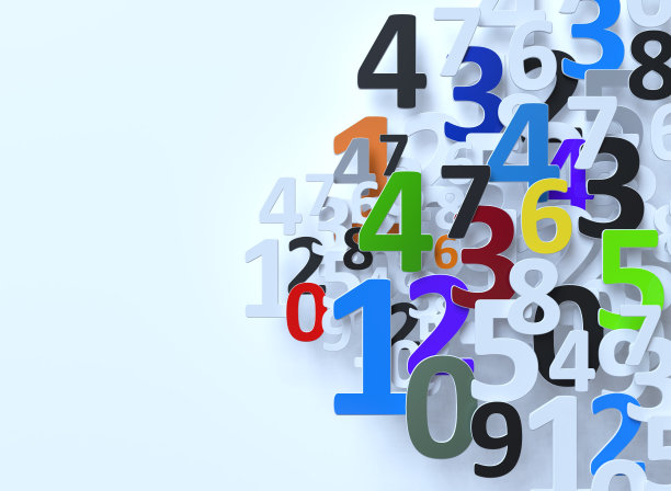 彩色数字背景图片下载