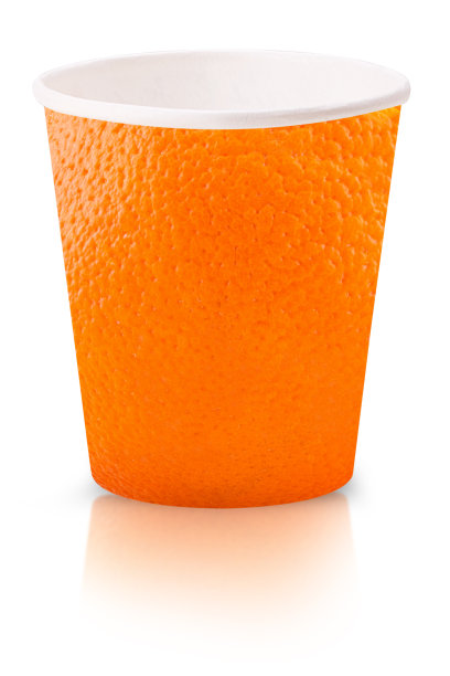 柚子质地的纸杯图片下载