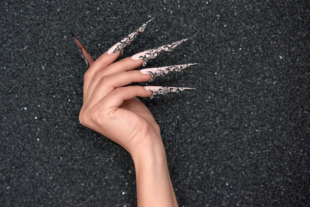 长指甲，丙烯酸甲图片下载