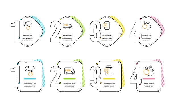 免费送货，大象球和天气电话图标设置。圣诞球标志。向量图片下载