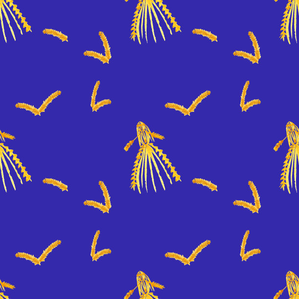 稻草娃娃无缝图案。手绘水彩插图稻草玩具的干草。天使，鸟，马，男人和女人图片下载