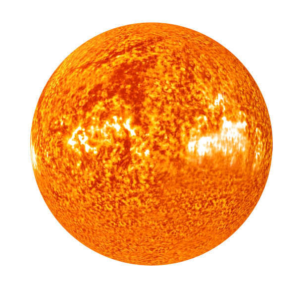 太阳与太阳系隔离图片下载