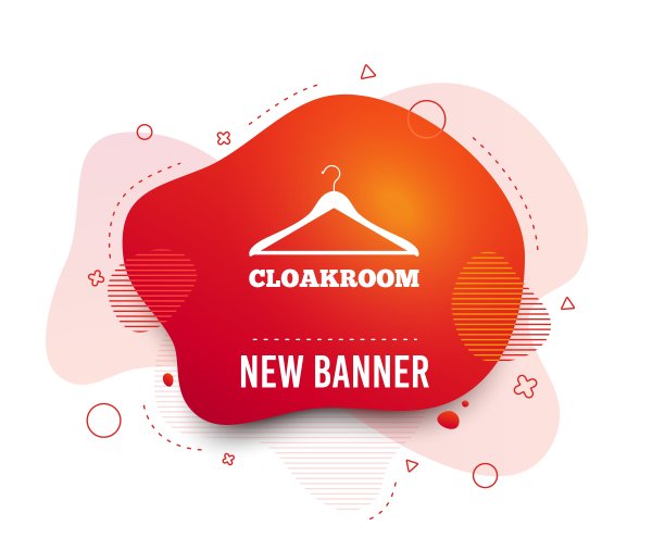 衣帽间的信号图标。吊架衣柜的象征。向量图片下载