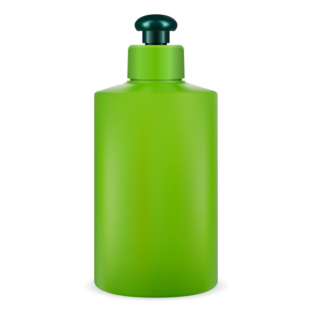 化妆品瓶绿色。洗碗液包装。图片下载
