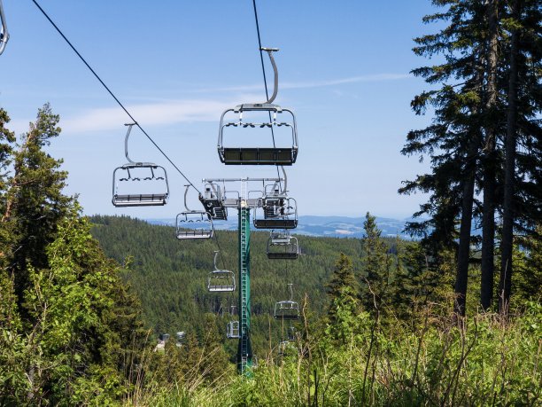 奥地利阿尔卑斯山Mönichkirchen缆车图片下载