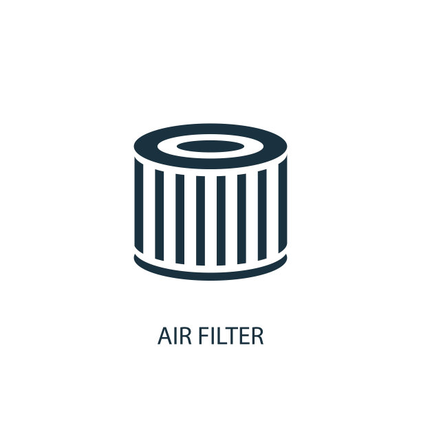 空气过滤器图标。简单元素说明图片下载