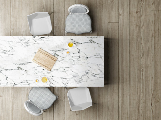 餐厅上方的大理石桌子图片下载