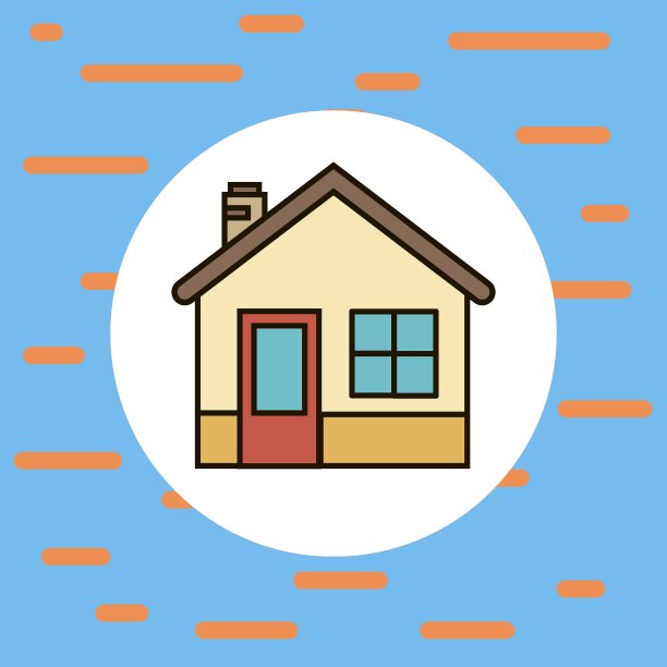 房子图标。向量-说明图片下载