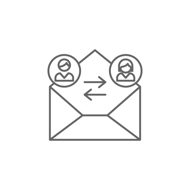 邮寄朋友的大纲图标。元素友谊线图标。符号、符号和矢量可以用于web、logo、手机应用、UI、UX图片下载