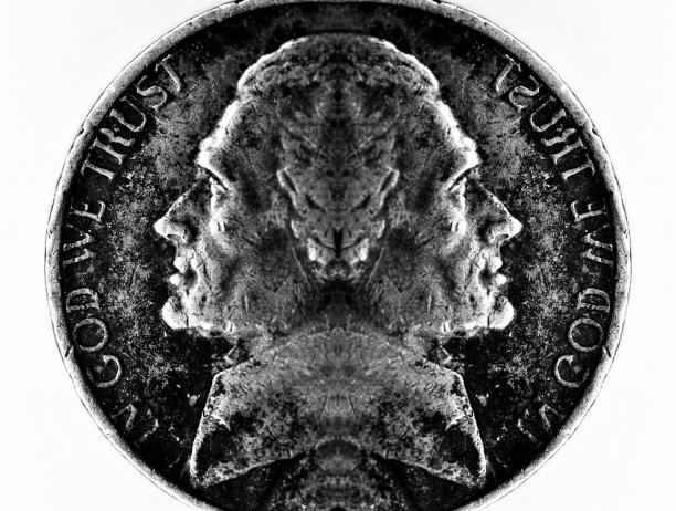 双头银币美国货币与文字在上帝我们信任现金财富图片下载