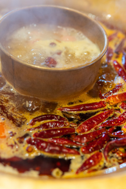 中式铜火锅图片下载