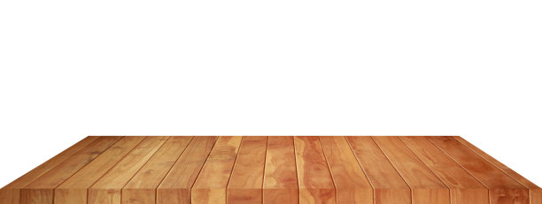 空的棕色木地板物体上的白色背景图片下载