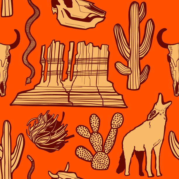 轻沙漠模式在手绘风格图片下载