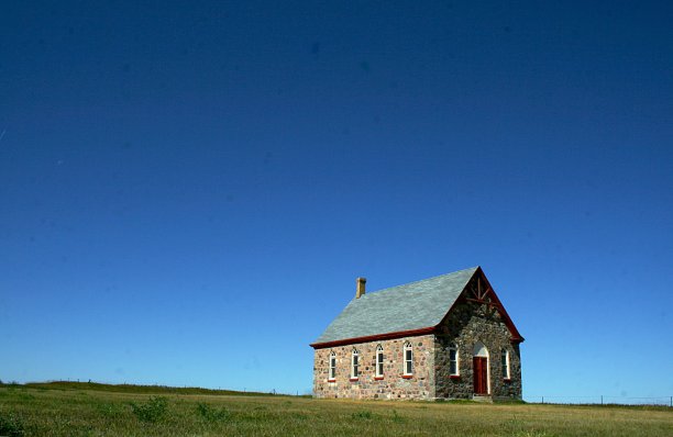 萨斯喀彻温省农村教会图片下载