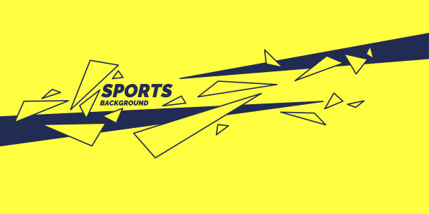 抽象的几何背景。体育海报与几何图形。图片下载