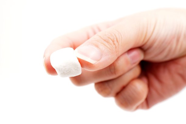 柔软的白色迷你棉花糖图片下载