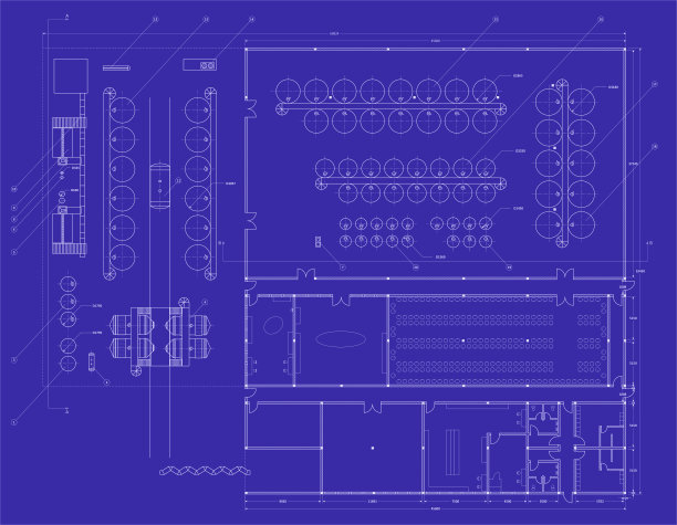 葡萄酒工厂蓝图2D制图图片下载