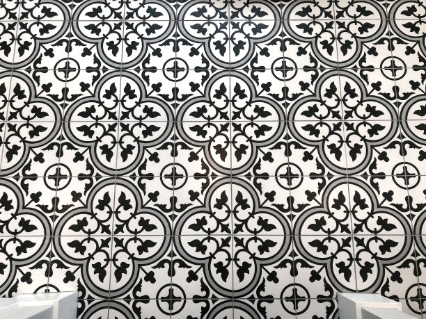 黑白瓷砖图片下载