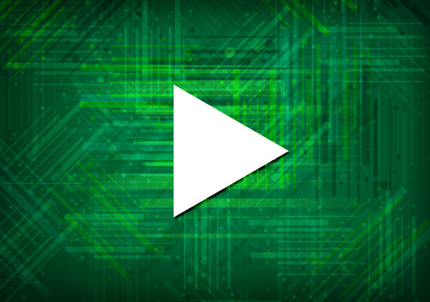 播放图标绿色背景图片下载