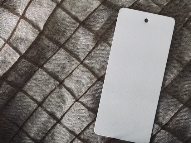 棉纤维和服装标签图片下载