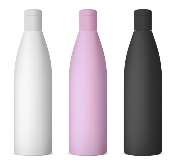 白色背景上的一组化妆品。化妆品包装收集霜，汤，泡沫，洗发水。矢量插图。图片下载