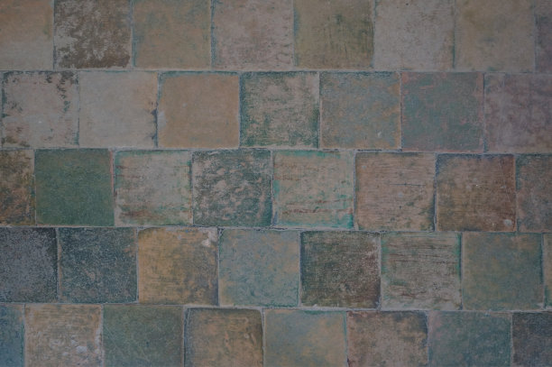 一种多色纹理的古建筑地砖图片下载