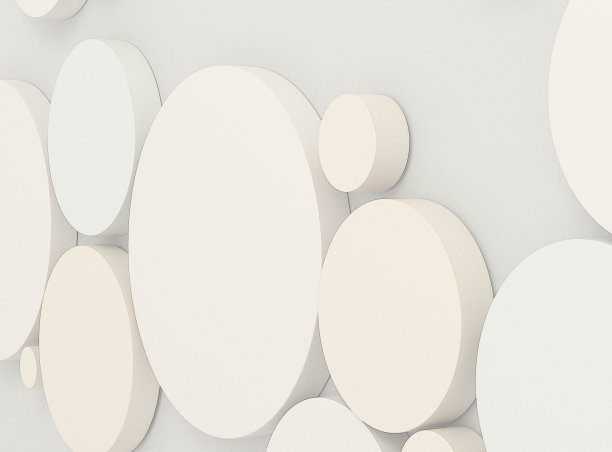 抽象软圆背景。三维演示图片下载