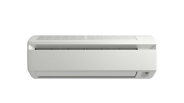 白色空调机3d渲染上白色无阴影图片下载