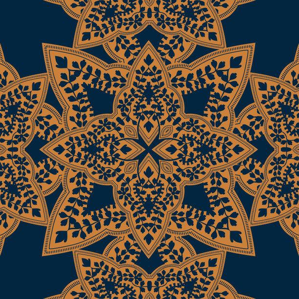 多色佩斯利装饰图片下载