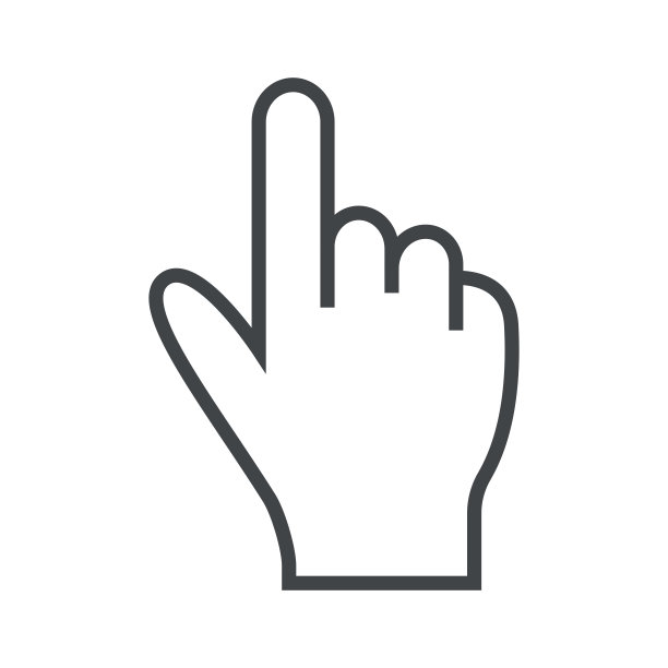 线条图标手像枪。简单的矢量插图具有改变的能力。图片下载