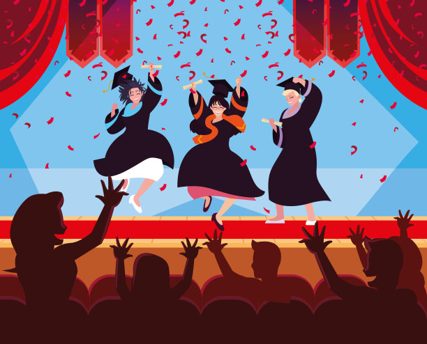 庆典设计的毕业生图片下载