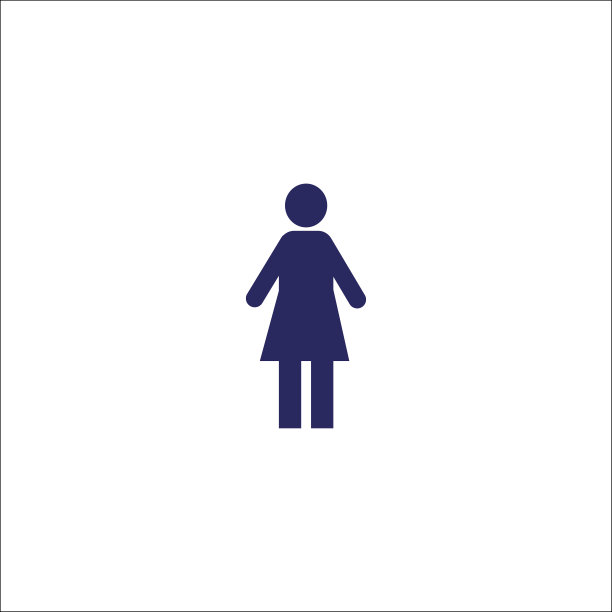 女性图标独立符号图片下载
