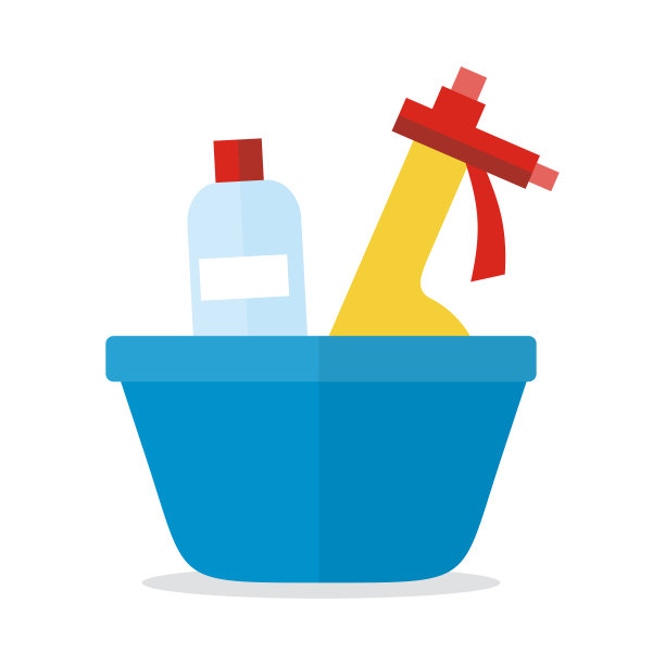盆与洗涤器。玻璃清洁物质图片下载