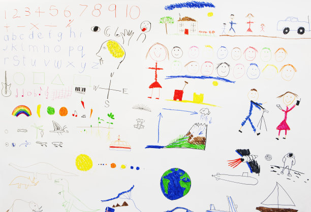 儿童绘画的集合图片下载