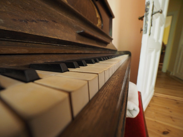 钢琴键盘键的细节图片下载