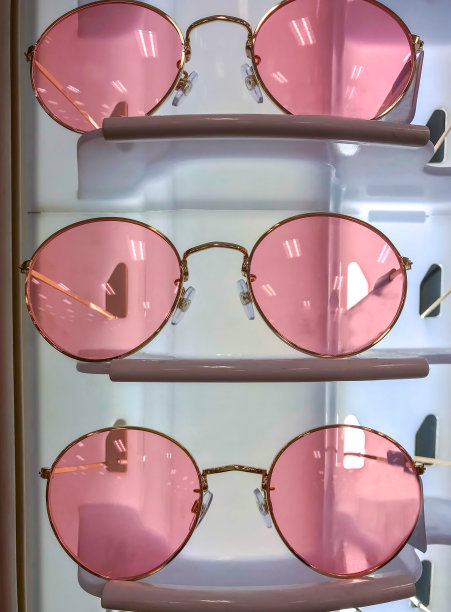 有趣的粉色时尚太阳镜夏天图片下载