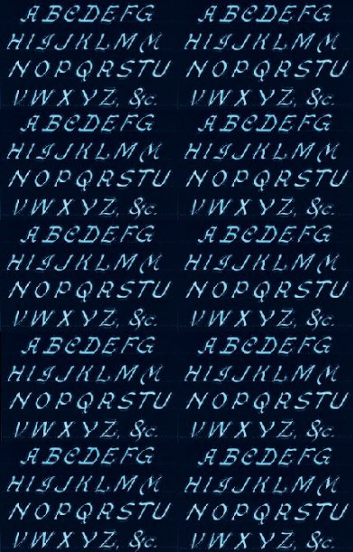 仿古字母印刷系列图片下载