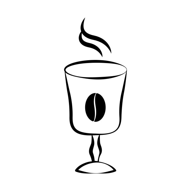 咖啡玻璃杯图标图片下载