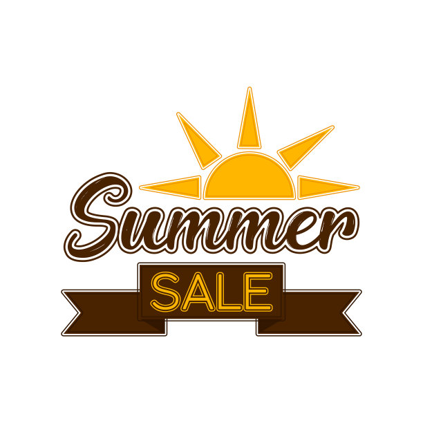 夏季销售标签附标签图片下载